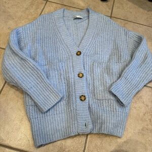 ZARA Oversized chunky knit cardigan